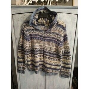 Cabela's Wool Hooded 2xl Zip Up Sweater Jacket